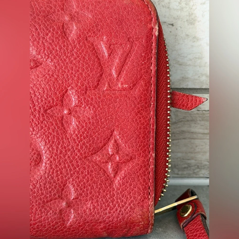 Authentic Louis Vuitton Empriente Red Wallet with COA and dustbag and box - Picture 11 of 12